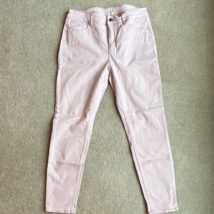 White House Black Market Pink Ankle Jeans